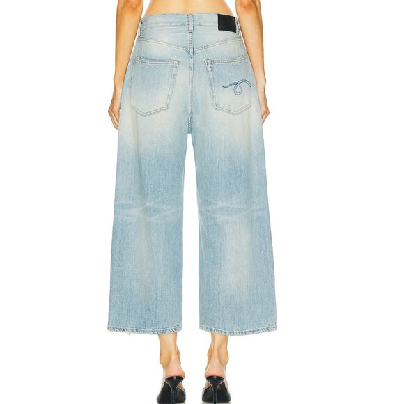 R13 Crop Wide Leg sz26 - Picture 3 of 9